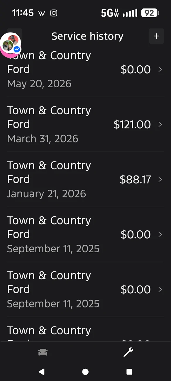 Ford Bronco Oil change cost - how much? Screenshot_20260525-114545