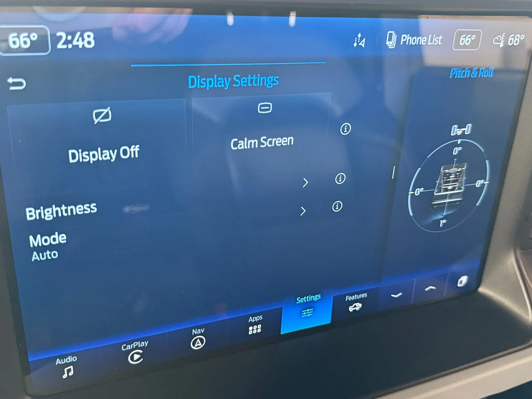 Ford Bronco Got my infotainment system into a weird mode IMG_6532