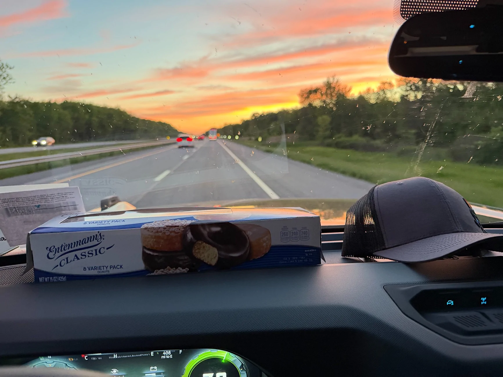 Ford Bronco Dash Command Center for Road Trips entenmanns-dashboard-sunset