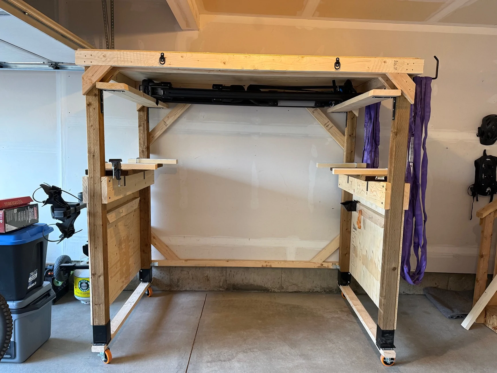 Ford Bronco DIY Rolling Hardtop Storage Shelf IMG_0826