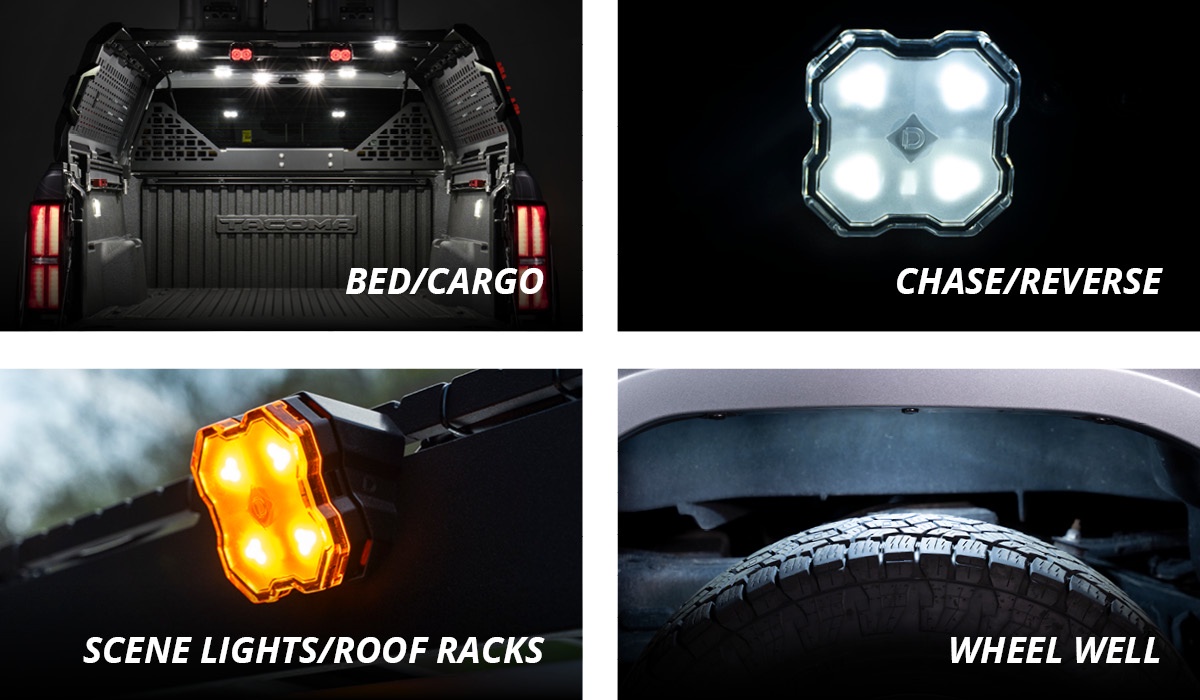 Ford Bronco Dual-Color Rock Lights | Diode Dynamics G1l24MX