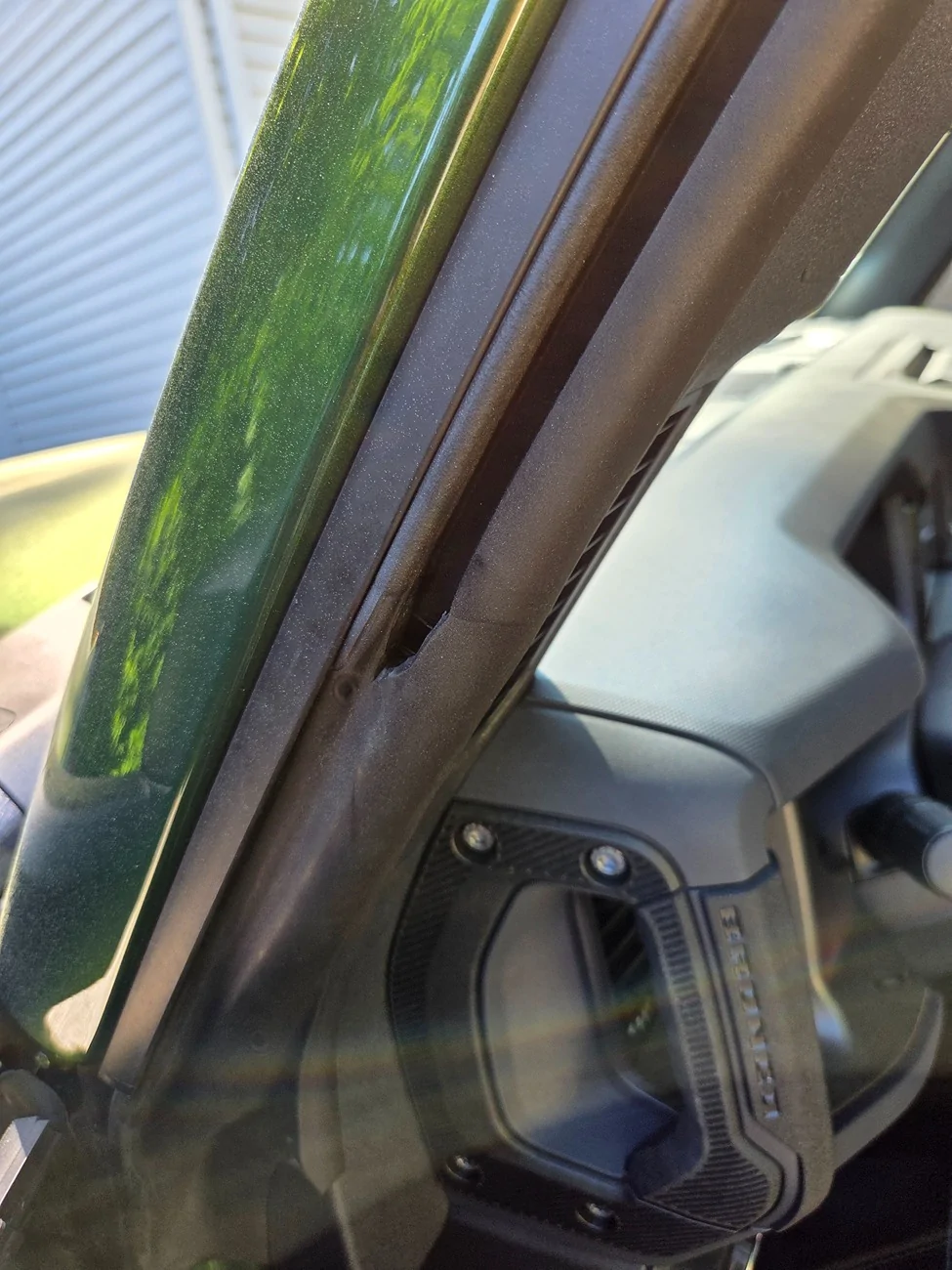 Ford Bronco Driver side front window channel sealing issue when closing door 20260604_095929