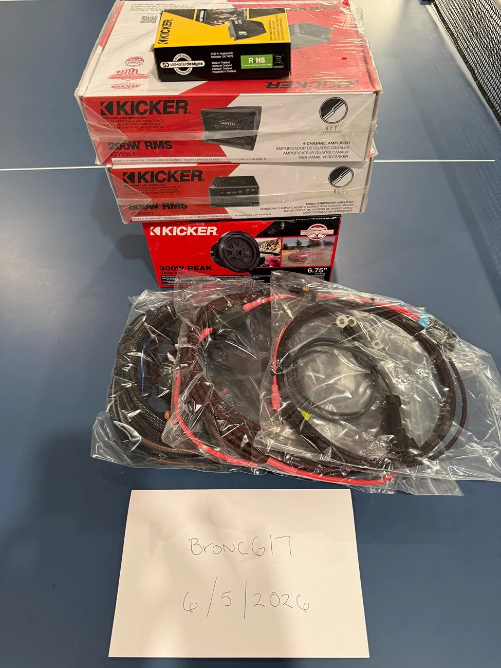 Ford Bronco Full Kicker Kit (Sub, Amps, Wiring Harnesses, etc) IMG_0957