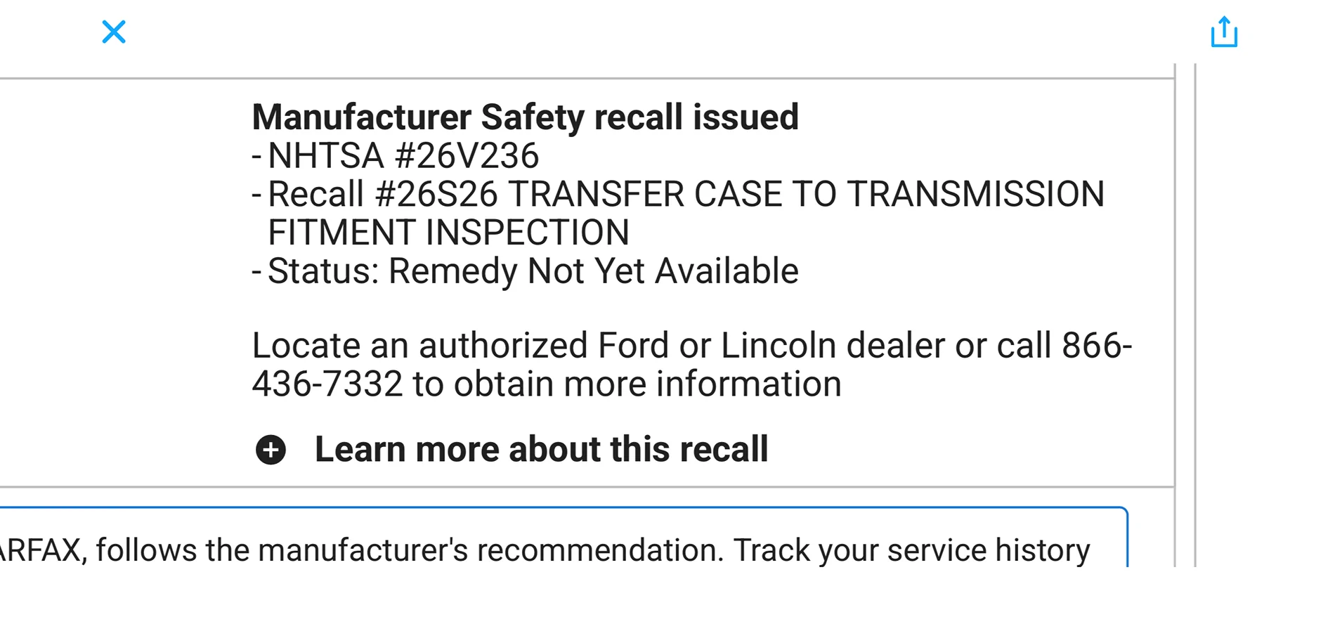 Ford Bronco New recall issued 4/17 NHTSA #26V236 for drivetrain IMG_7767