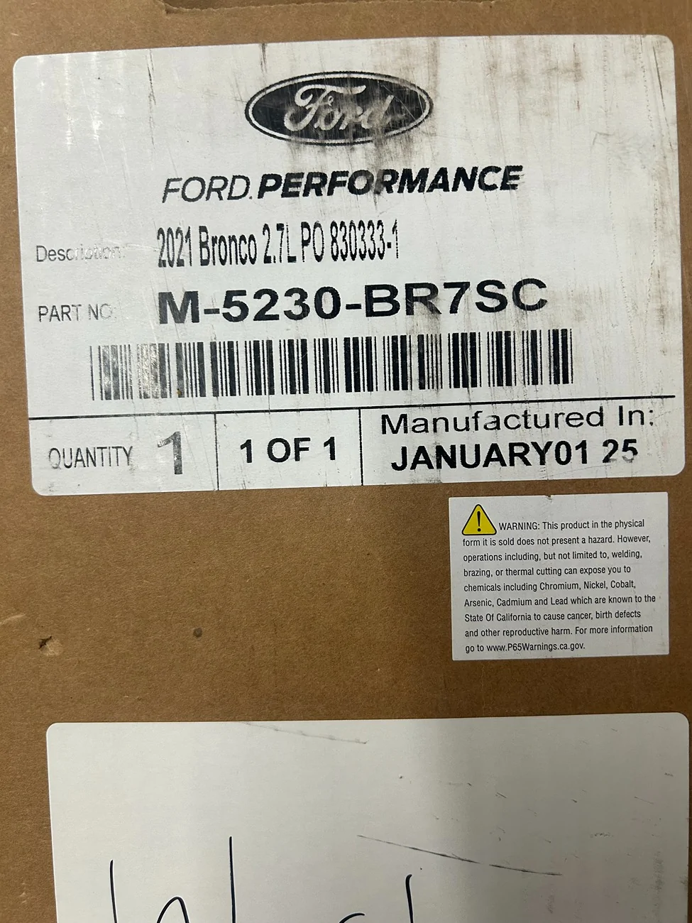 Ford Bronco Ford Performance by Borla Axle Back Exhaust 2.7L IMG_5438