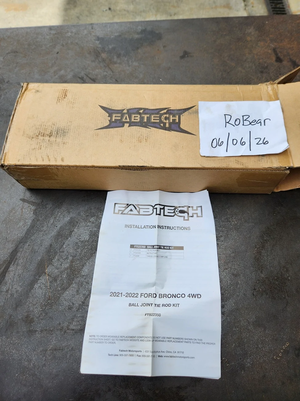 Ford Bronco Fabtech HD Tie Rods For Sale 20260606_131634