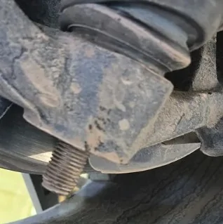 Ford Bronco Lower ball joint nuts missing or fell off?? hammer