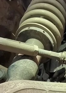 Ford Bronco Lower ball joint nuts missing or fell off?? shock