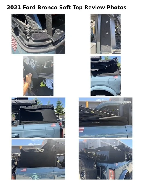 Ford Bronco Open your soft top without removing the windows - Bronco 4 Door Easy-Fold Soft Top Windows by X-Rack Bronco  xraxk to