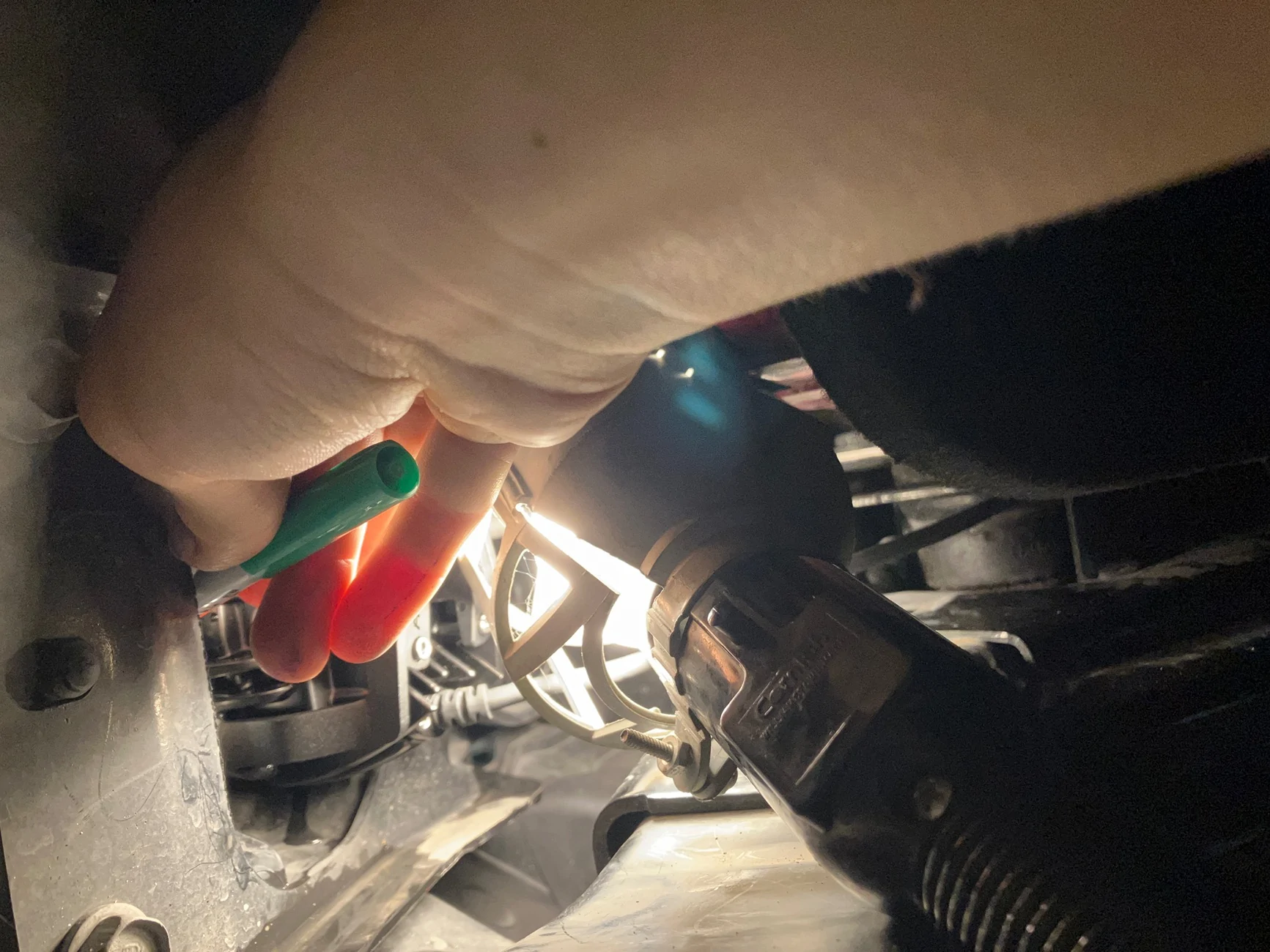 Ford Bronco Fog lights: how to cut the plastic bumper inserts With Photos IMG_2172