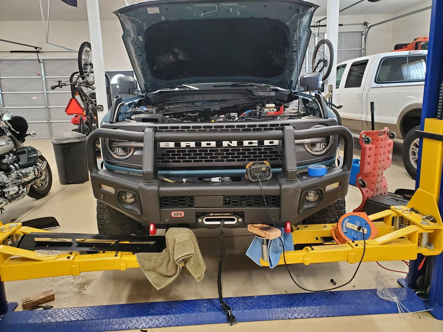Ford Bronco 5 tire rotation is no joke! 20230310_124948