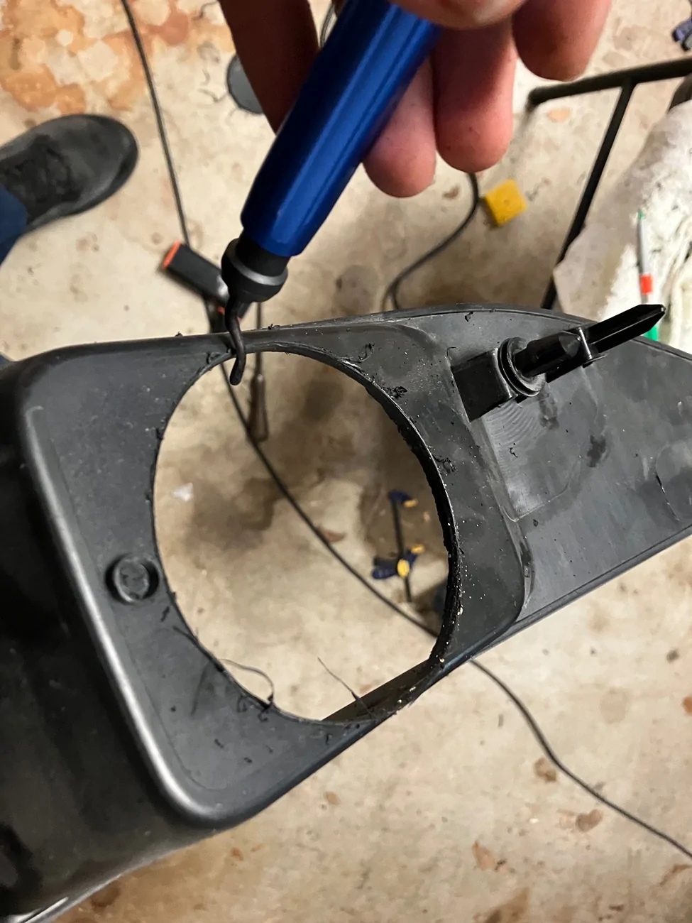 Ford Bronco Fog lights: how to cut the plastic bumper inserts With Photos IMG_2199