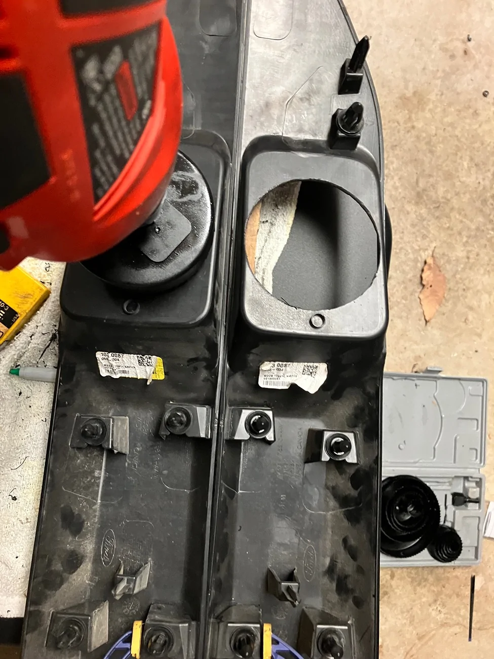 Ford Bronco Fog lights: how to cut the plastic bumper inserts With Photos IMG_2197