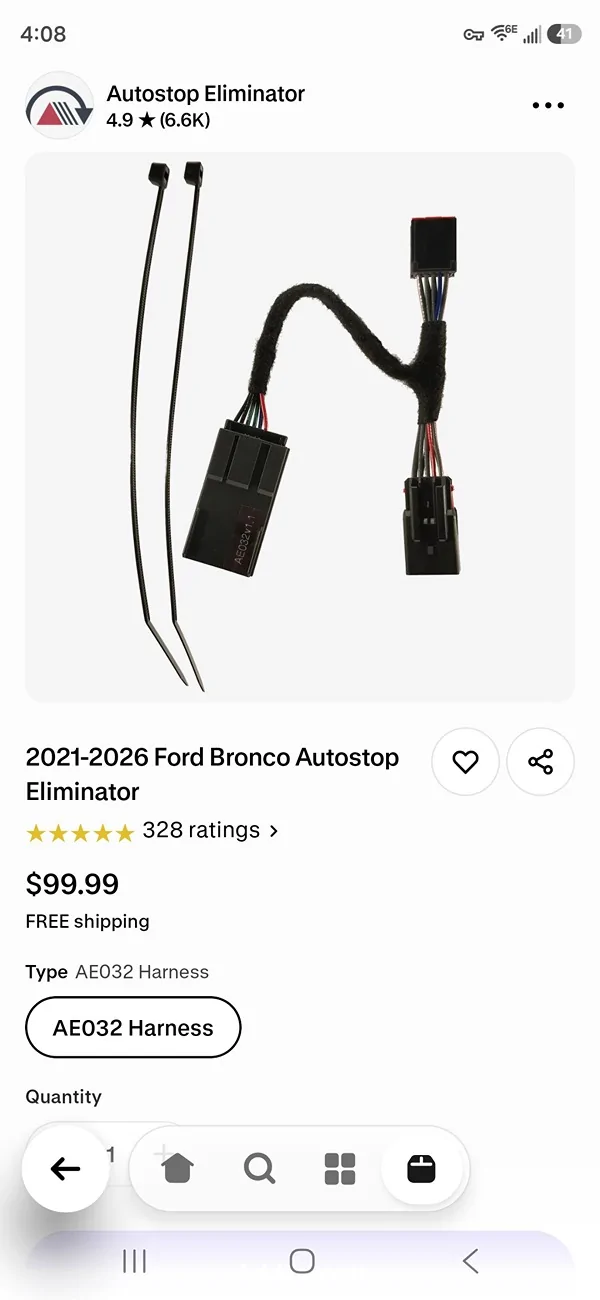 Ford Bronco Auto Stop/Start not working Screenshot_20260615_160845_Sho