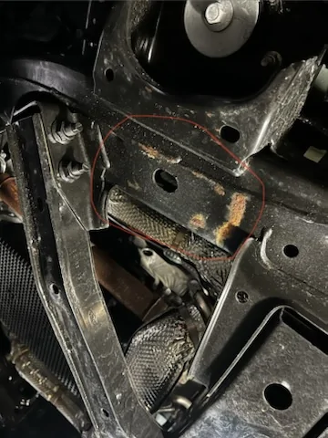 Ford Bronco Surface Rust Found on Frame (Front Jack Points) IMG_4457