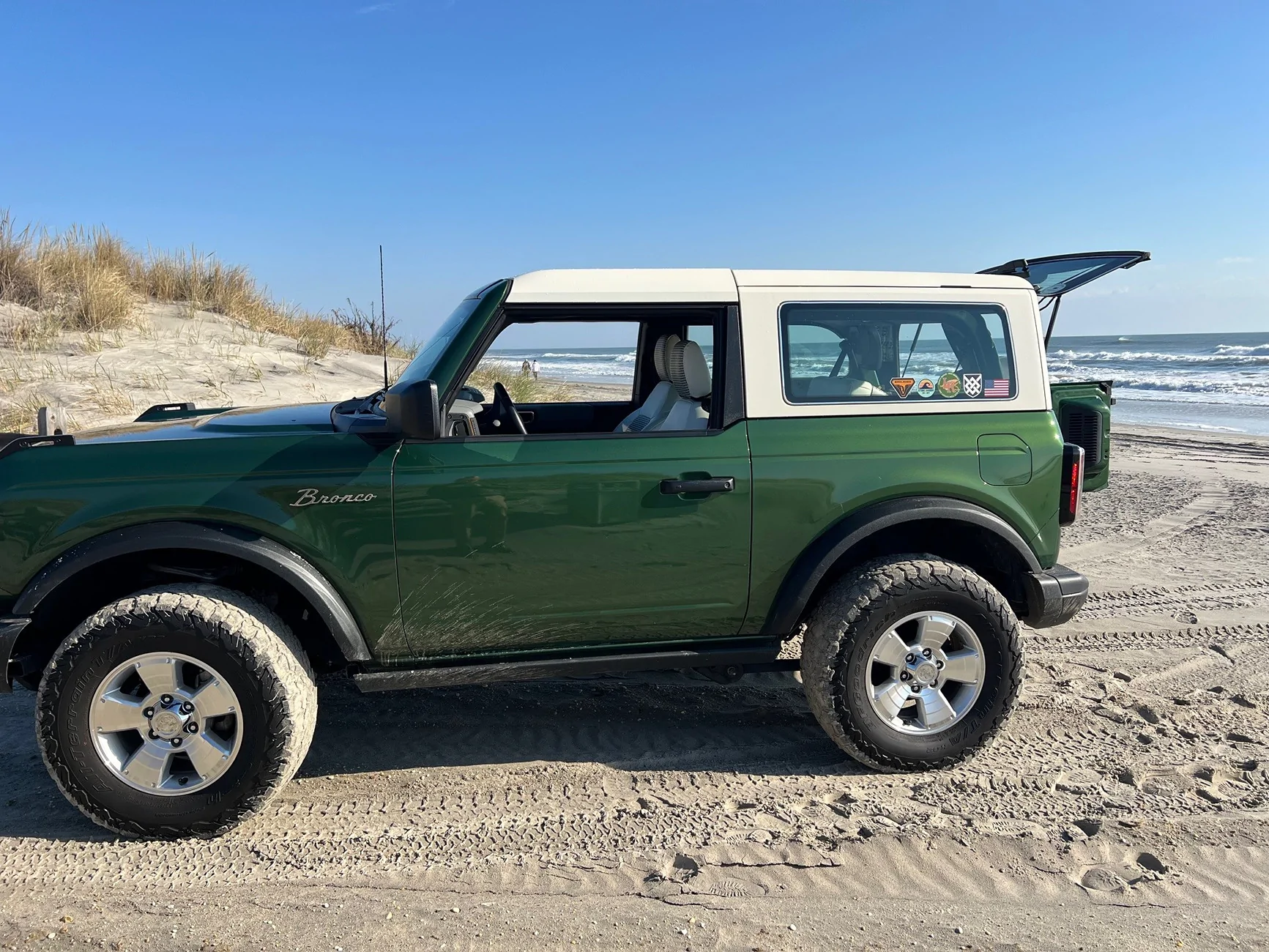 Ford Bronco Went with the polished look for wheels. Bronco