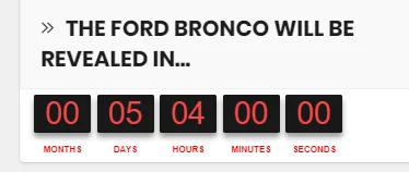 Ford Bronco Is the clock wrong ? 1594227690872