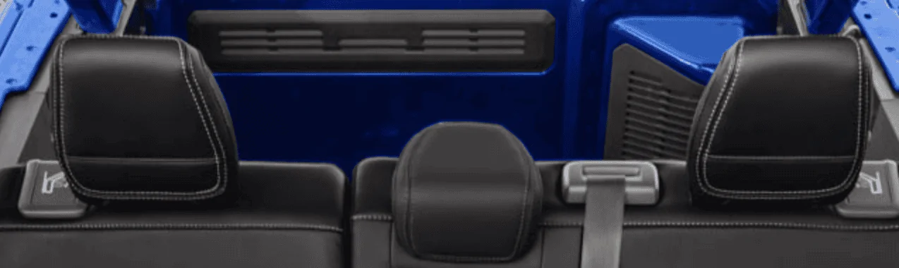 Ford Bronco First Edition Black Leather + White Stitching Revealed 1611162648279
