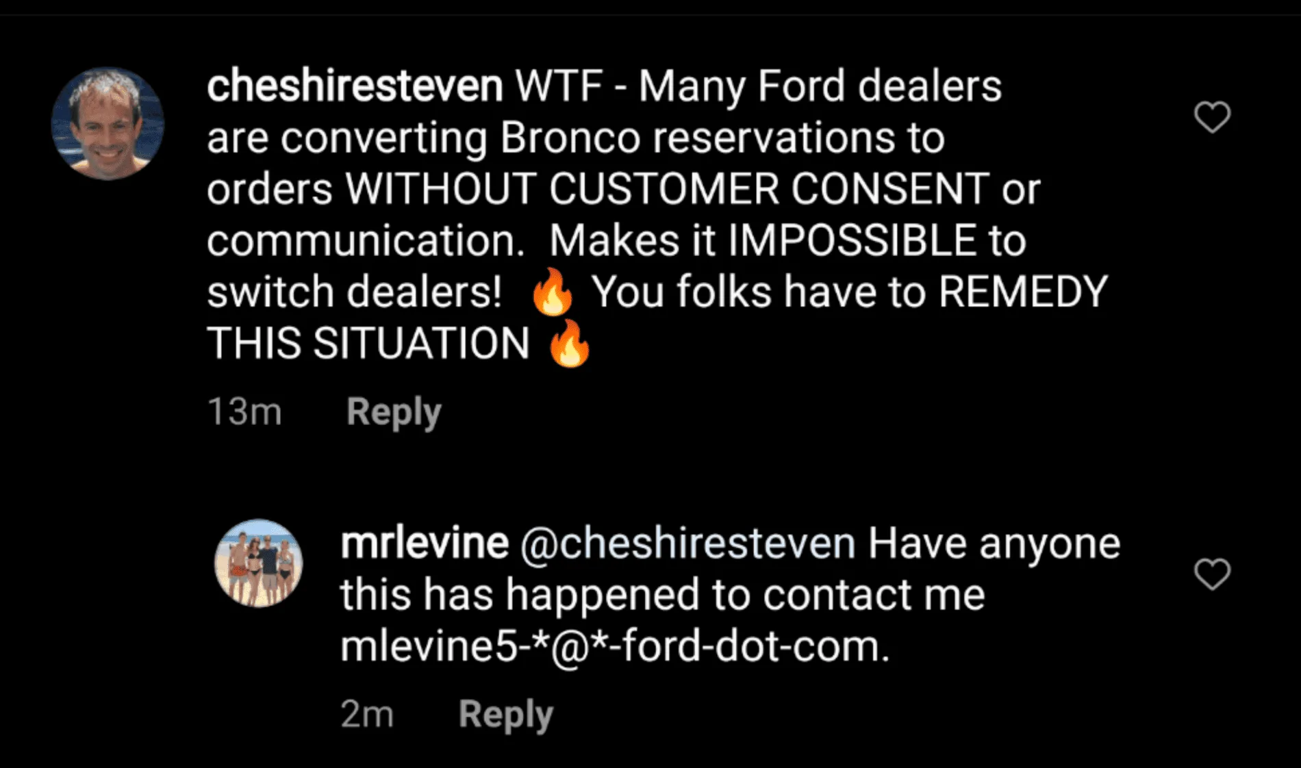 Ford Bronco Reservation canceled! I didn't do it!  - RESOLVED! Screenshot_20210121-081526