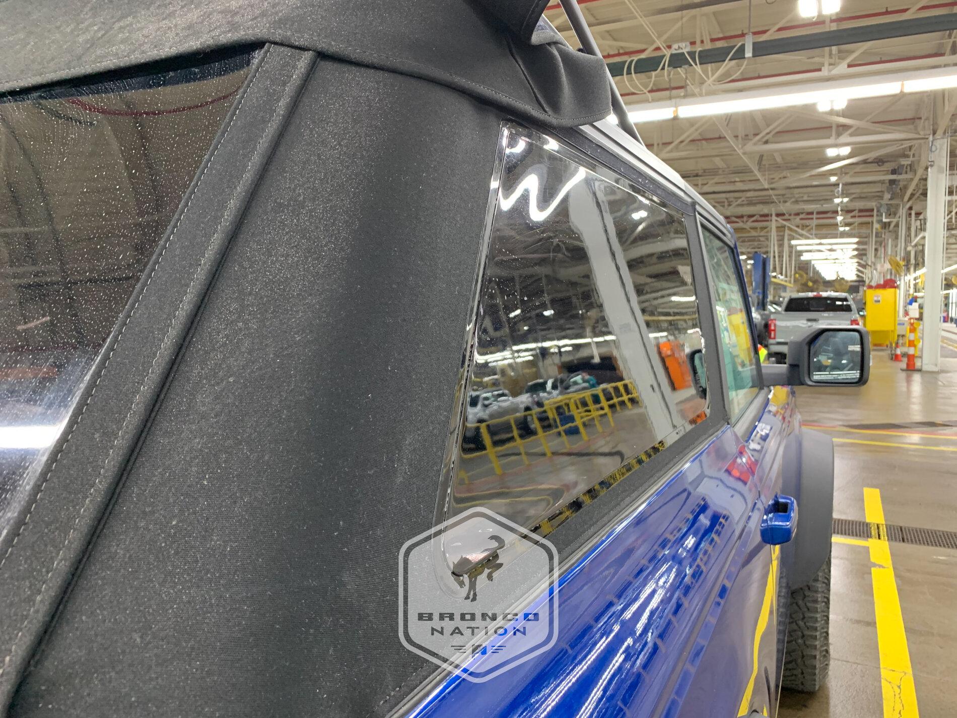 Ford Bronco 2 door fastback top DOES fold back! Lightning Blue First Edition Bronco With Graphics 0E854989-EA8A-45A4-B648-65A5ED4B6114