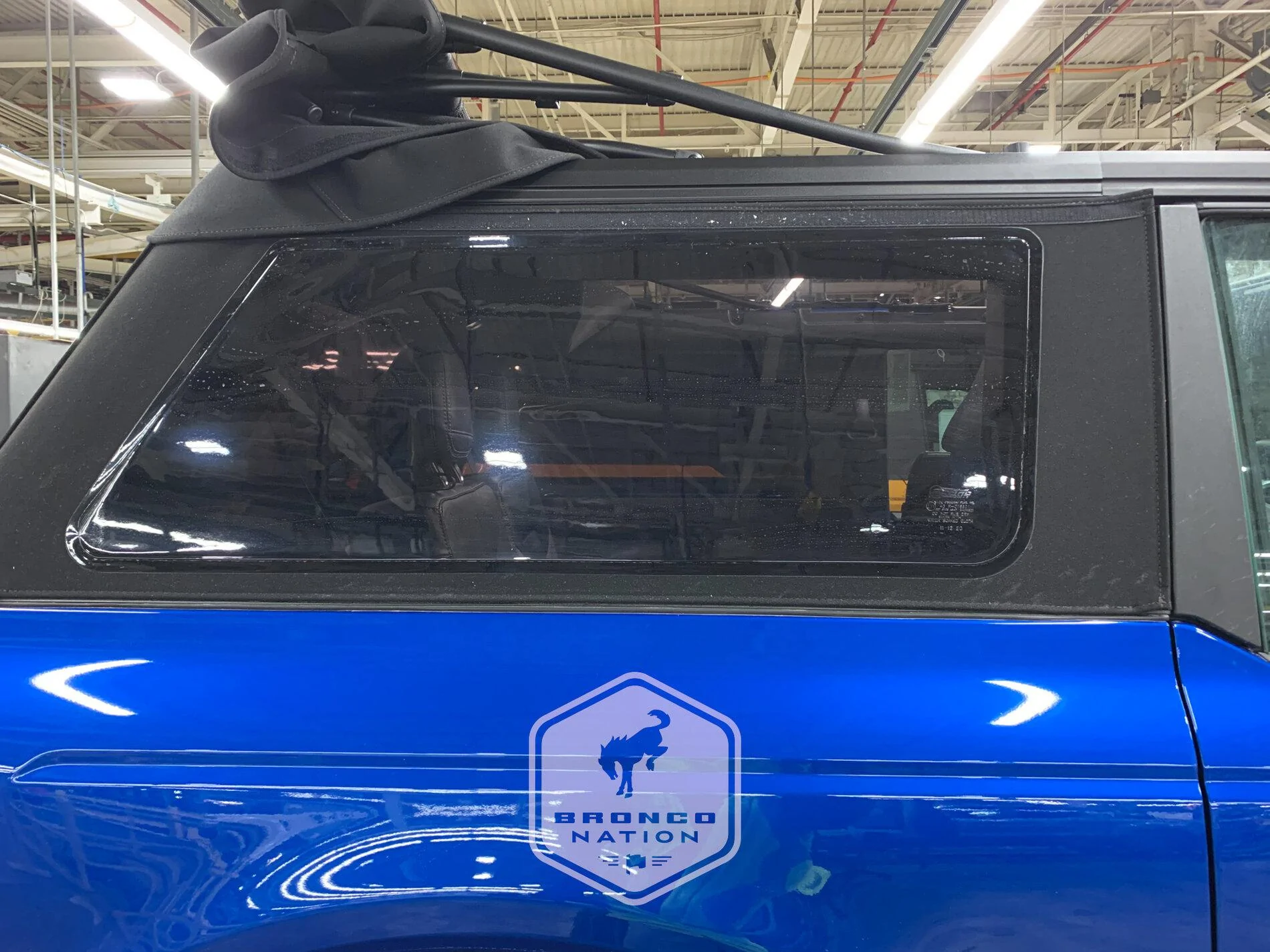 Ford Bronco 2 door fastback top DOES fold back! Lightning Blue First Edition Bronco With Graphics c5da249b-8f2f-476c-ba5a-035a201bb2bf-jpeg