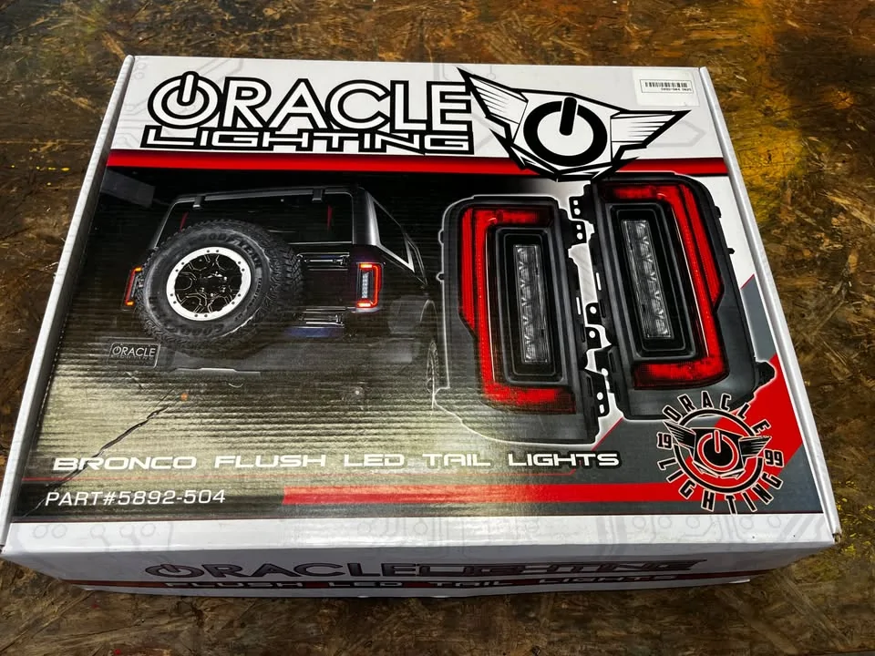 Ford Bronco Oracle Bronco flush mounted tailights NIB Oracle Bronco taillights in box