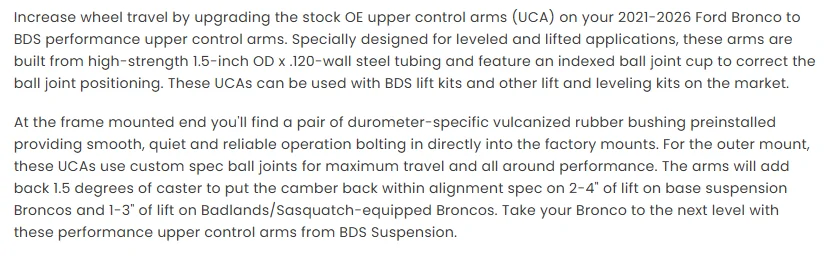 Ford Bronco New BDS Upper Control Arms Squeak? 1781789335105-hq