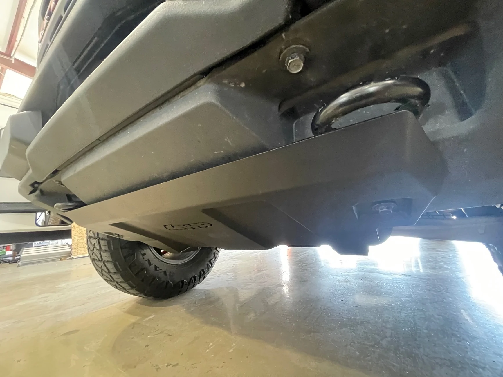 Ford Bronco Plastic bumper + metal skid plate mod IMG_4123