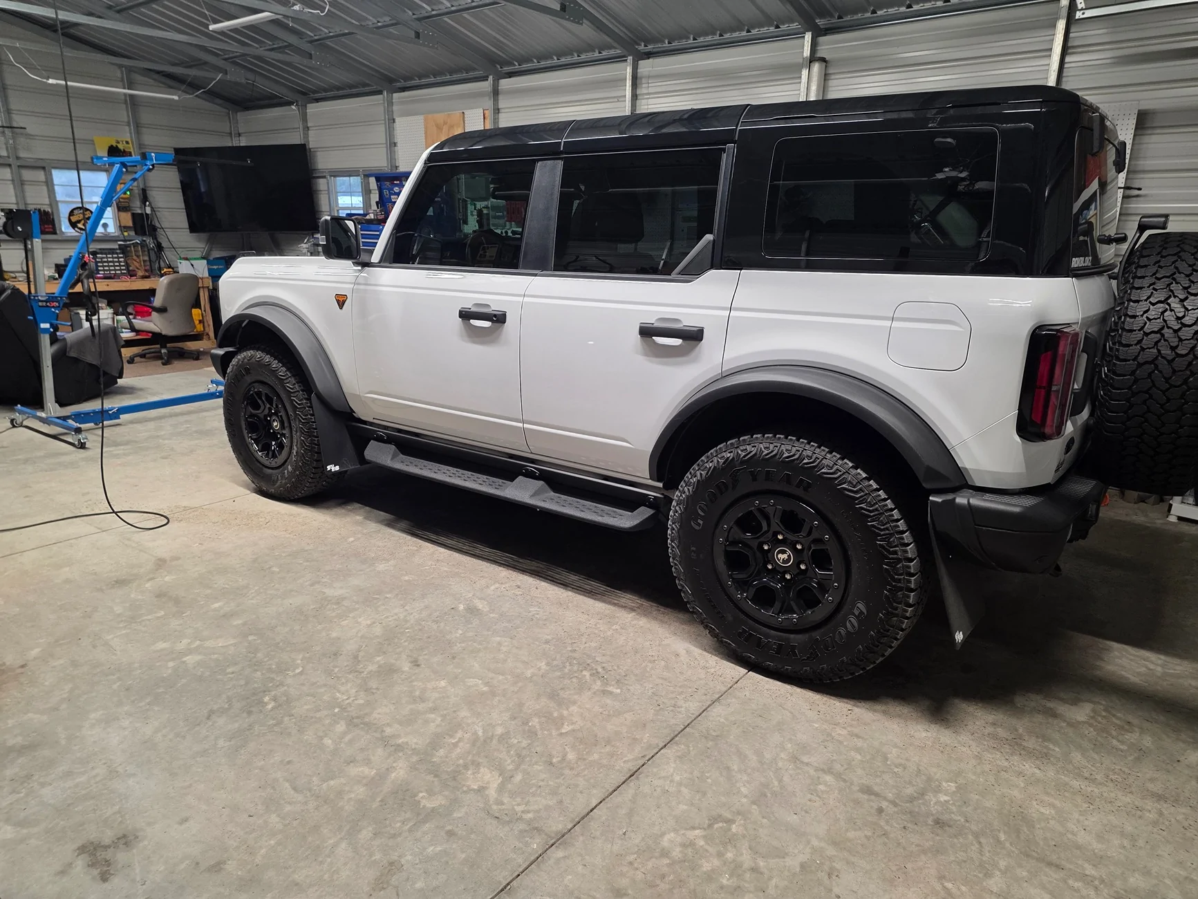Ford Bronco Rokblokz XL Front Mud Flaps ground clearance 20260618_154210