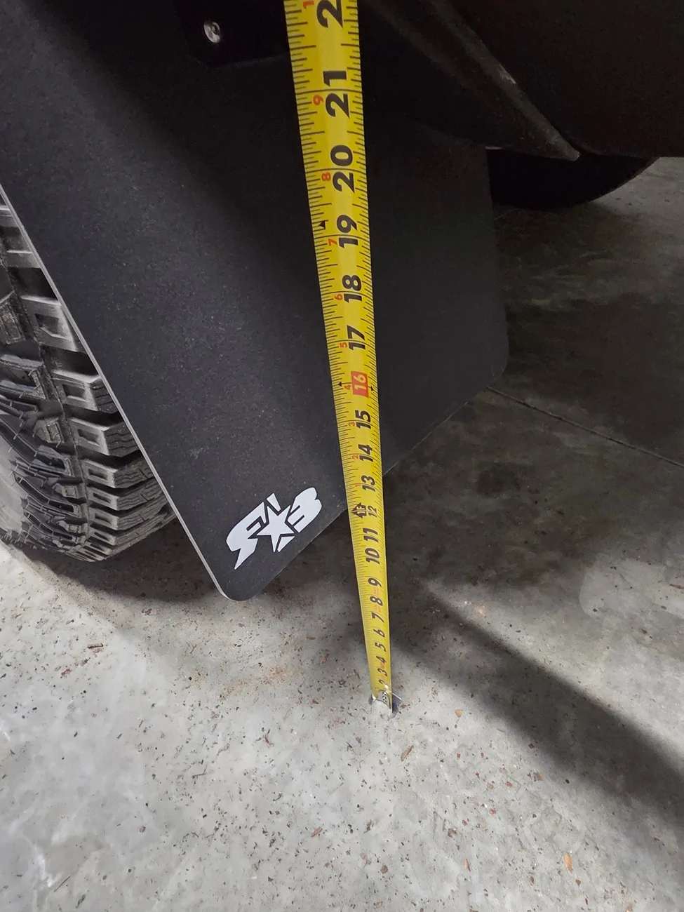 Ford Bronco Rokblokz XL Front Mud Flaps ground clearance 20260618_154151
