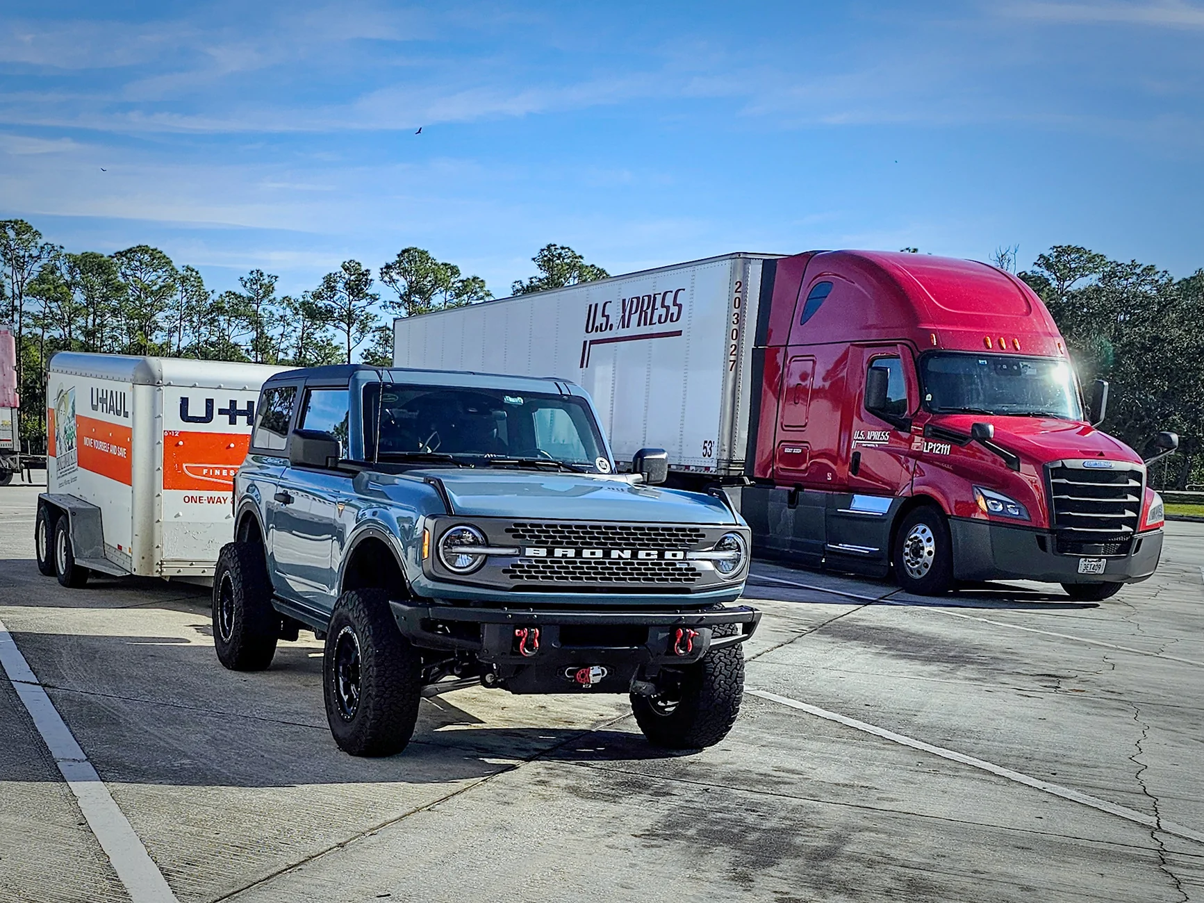 Ford Bronco Towing a U-Haul Trailer IMG_20241221_100056_028