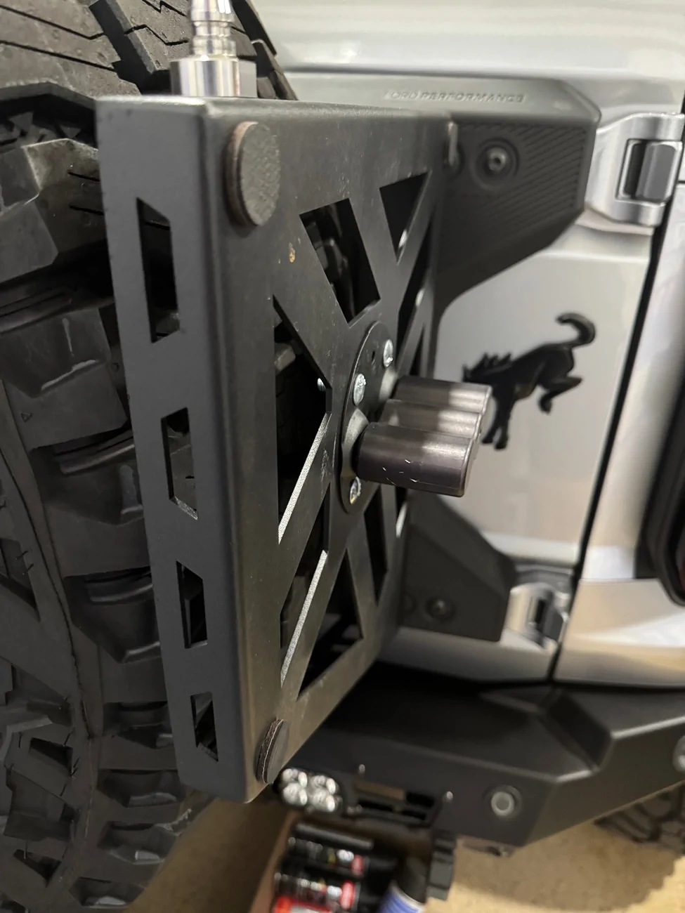Ford Bronco BRaptor Tailgate Hinges, vertical pre-drilled holes? IMG_3638