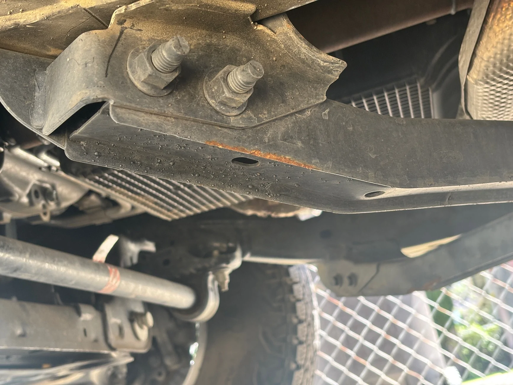 Ford Bronco Undercarriage minor rust preventive action IMG_0343