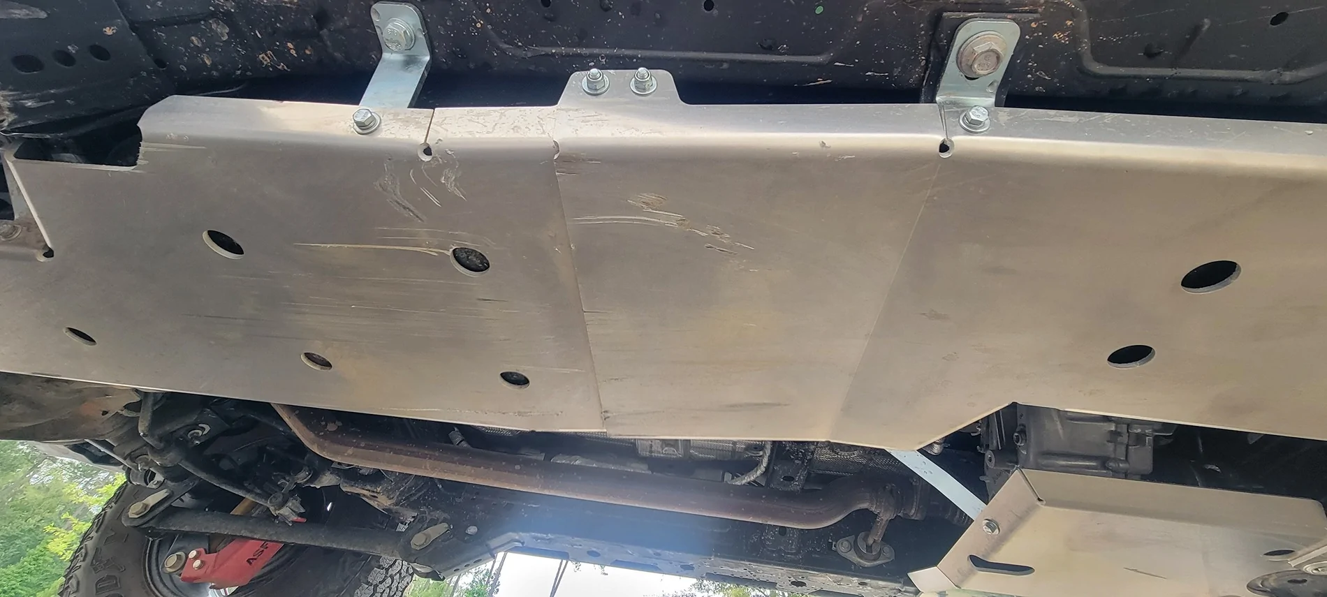 Ford Bronco Asfir aluminum front skid for 25 OBX with plastic front bumper 20260616_175555