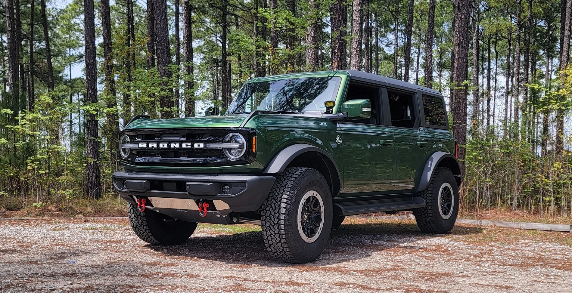 Ford Bronco Asfir aluminum front skid for 25 OBX with plastic front bumper 20260406_140009