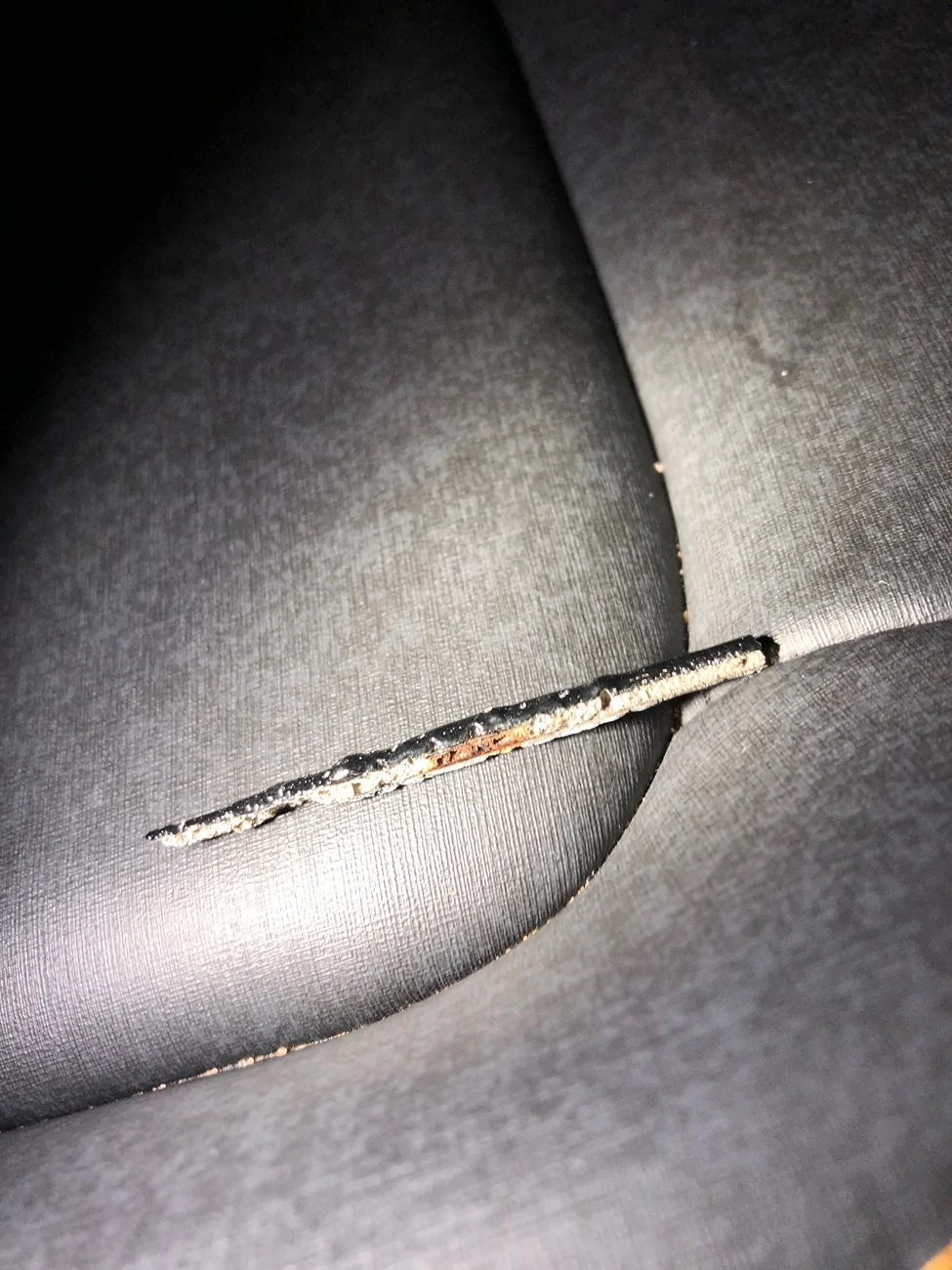 Ford Bronco Rust under interior plastic trims / seam sealant is crumbling IMG_8312