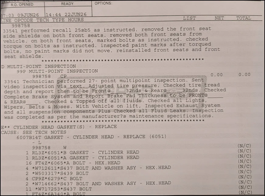 Ford Bronco Fluid leak near the rear main seal - Fixed 2