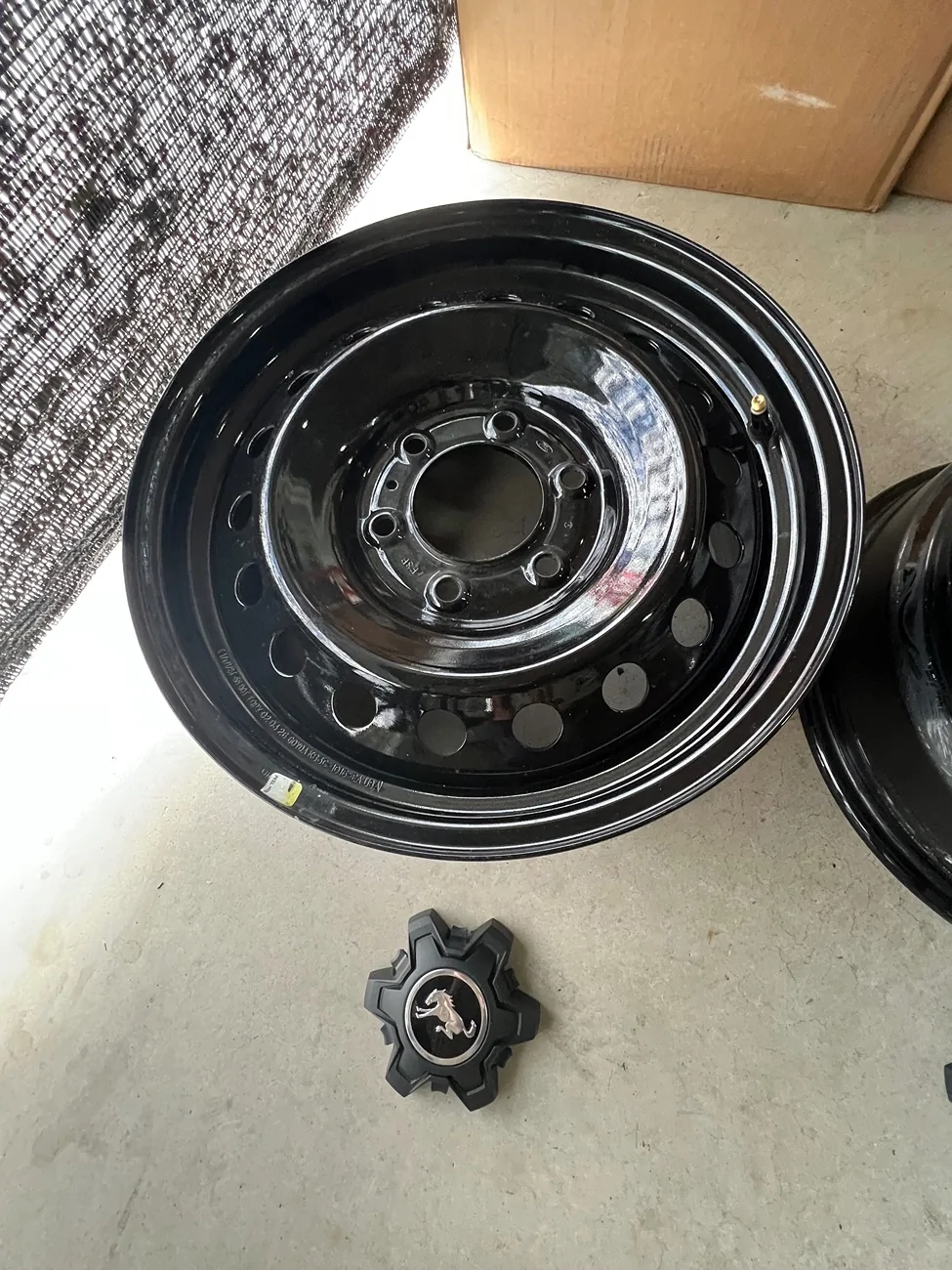 Ford Bronco FS: $250 OBO 5x Big Bend black diamond 17 x 7.5 steel wheels (Ford OEM) Bolt pattern: 6x139.7 mm (6x5.5") Offset (ET): +55mm IMG_3500