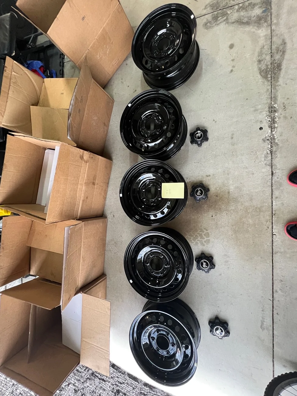 Ford Bronco FS: $250 OBO 5x Big Bend black diamond 17 x 7.5 steel wheels (Ford OEM) Bolt pattern: 6x139.7 mm (6x5.5") Offset (ET): +55mm IMG_3497