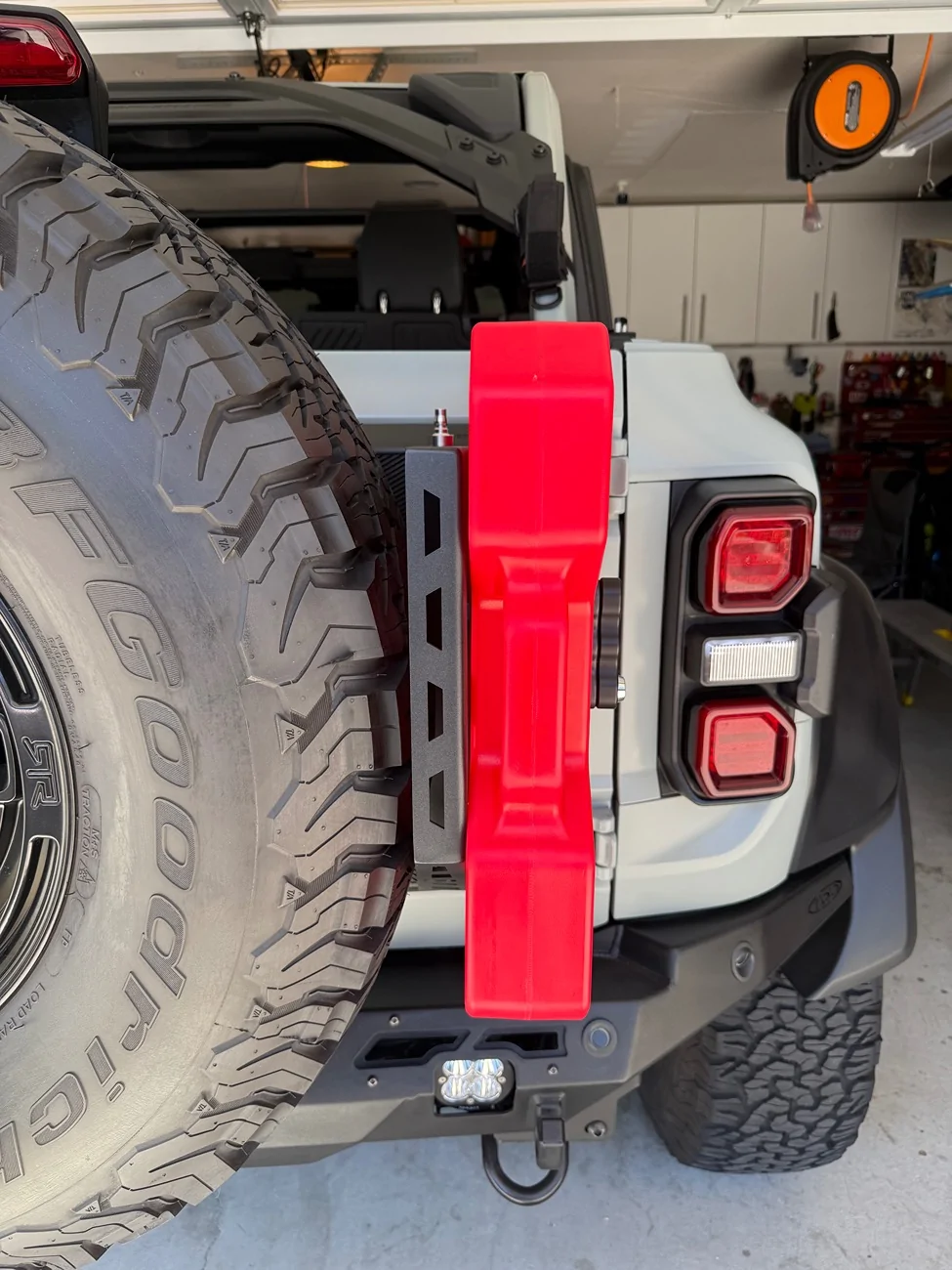 Ford Bronco Bronco Raptor tailgate mount for RotoPax or Jerry can - direct bolt to Raptor hinges or need an aftermarket molle frame? IMG_1209