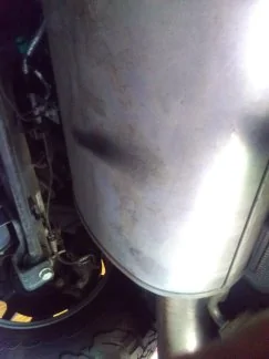 Ford Bronco Factory holes in the muffler? Muffler2