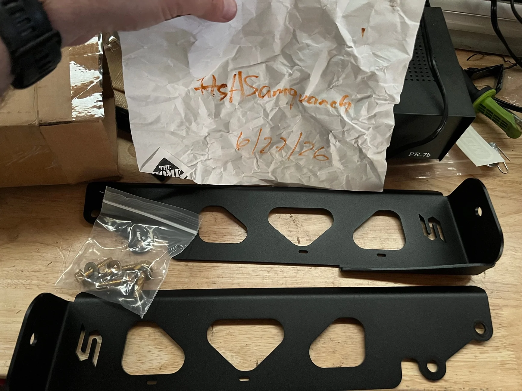 Ford Bronco Stinky fab chase light mounts - $75 obo IMG_6834