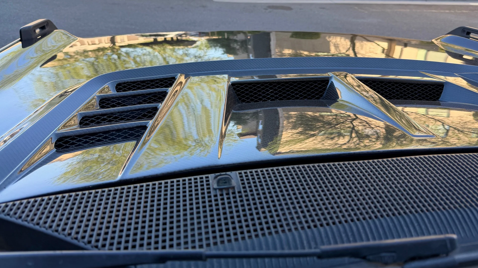 Ford Bronco Anderson Composites Type-RT ‘Raptor style’ Carbon Fiber Hood install IMG_7366