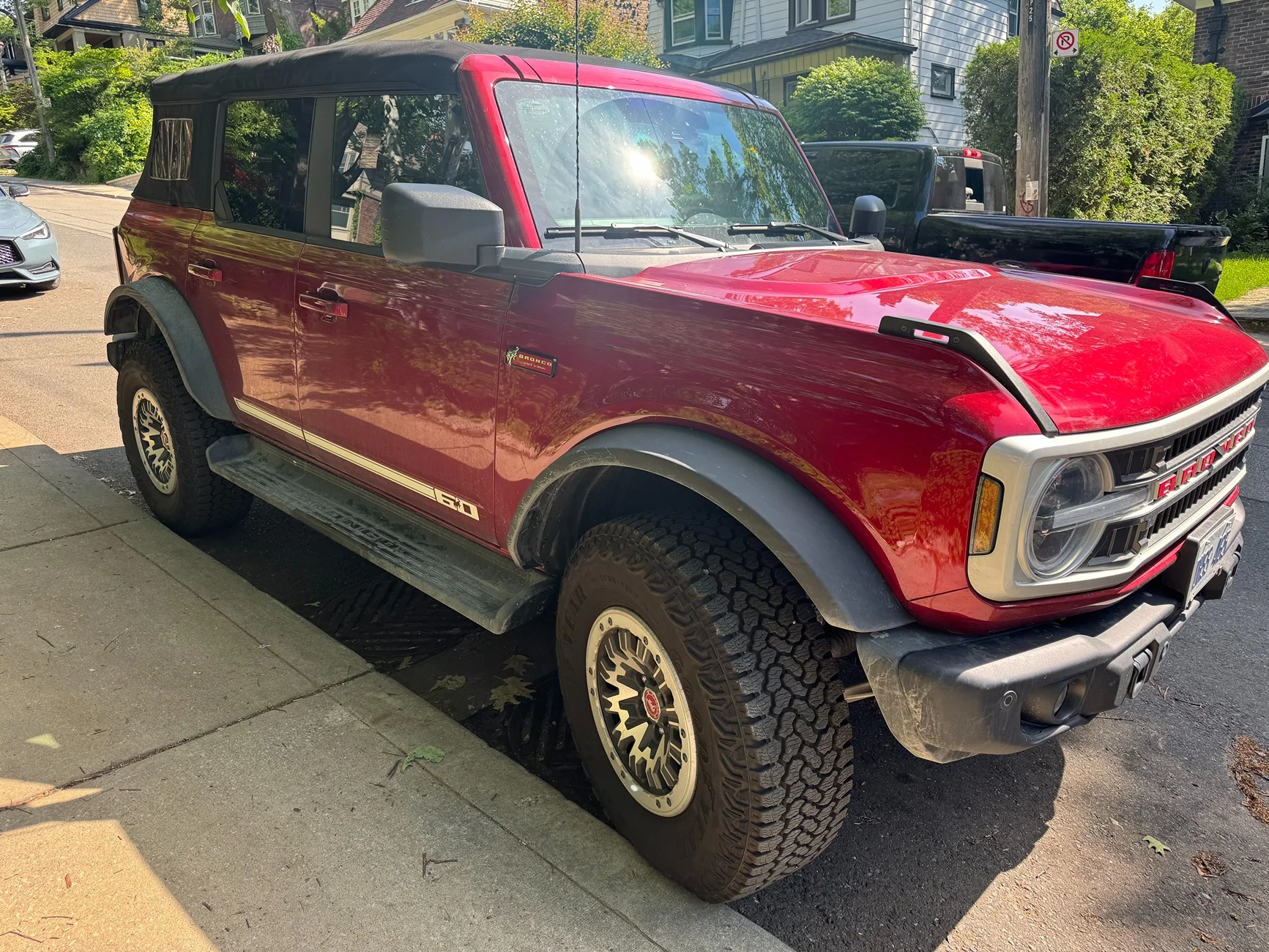 Ford Bronco Sold - 2026 60th Anniversary Wimbledon White Heritage Hard Top Red Bronco 2