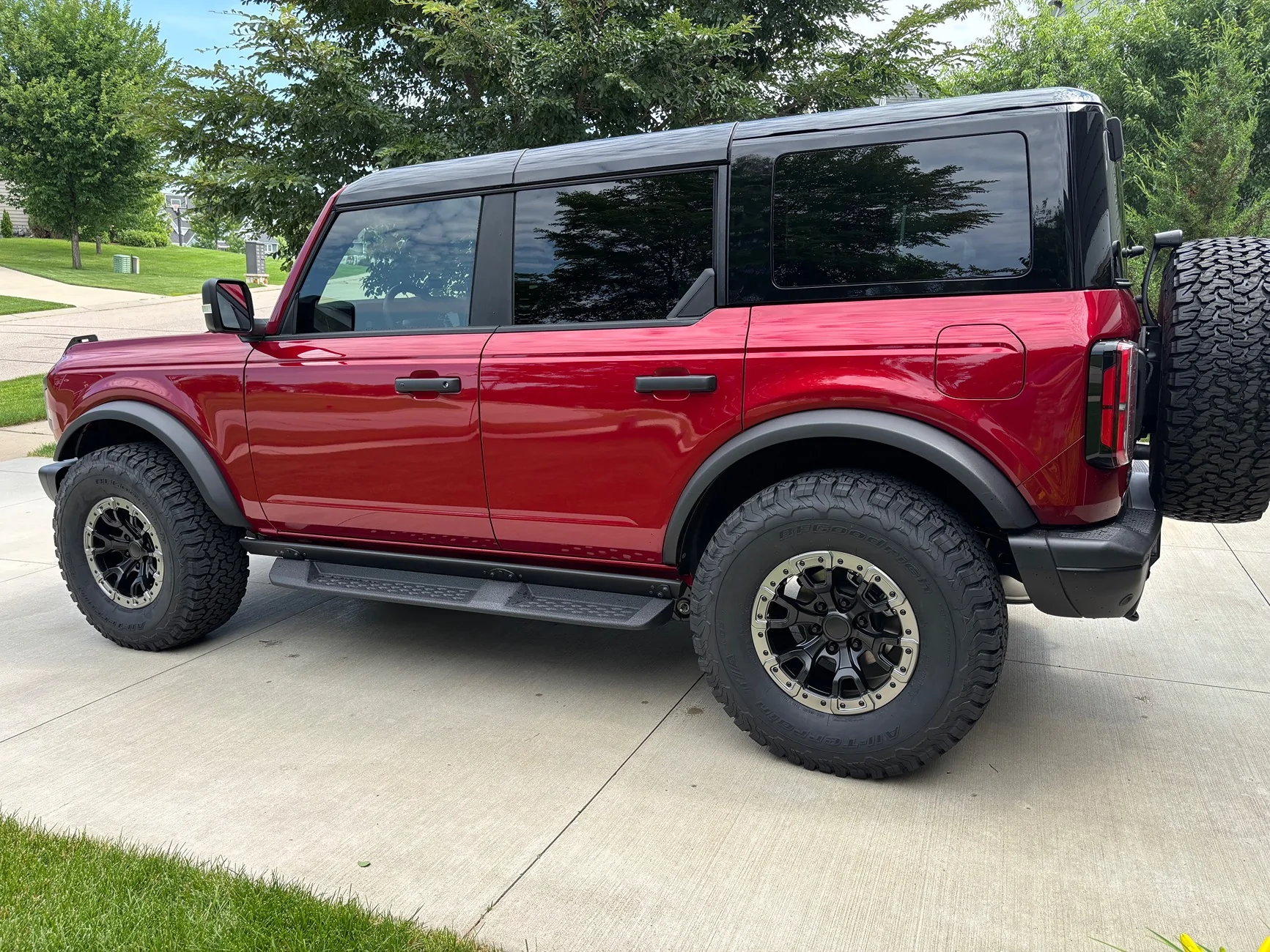 Ford Bronco NEW WHEELS AND 315’s on 25 BADLANDS IMG_5010