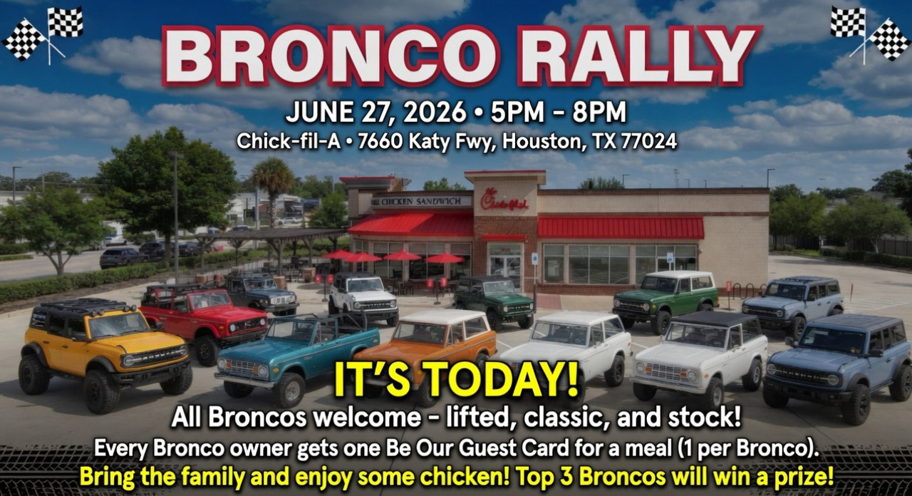 Ford Bronco Saw this at Chick-fil-A today ccch