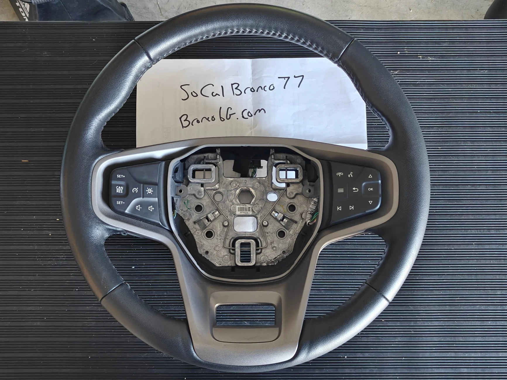 Ford Bronco FS: Two OEM Leather Steering Wheels $150 each IMG20260701144812
