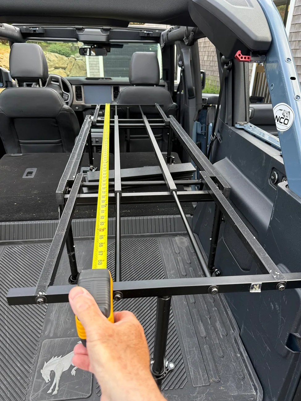 Ford Bronco Nokhu vs Hele Box vs Pacific Adventure Works sleeping platforms IMG_6924