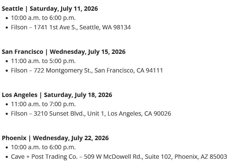 Ford Bronco Bronco Filson Road Tour Starts July 11th - check for your cities / region 1783458211024-n