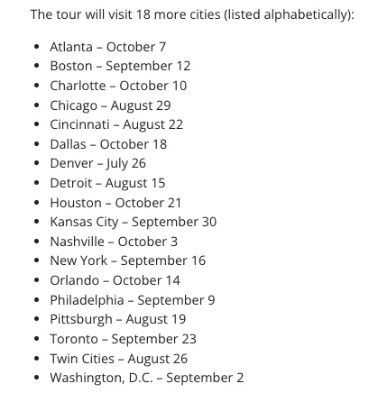 Ford Bronco Bronco Filson Road Tour Starts July 11th - check for your cities / region Screen Shot 2026-07-08 at 1.58.59 PM
